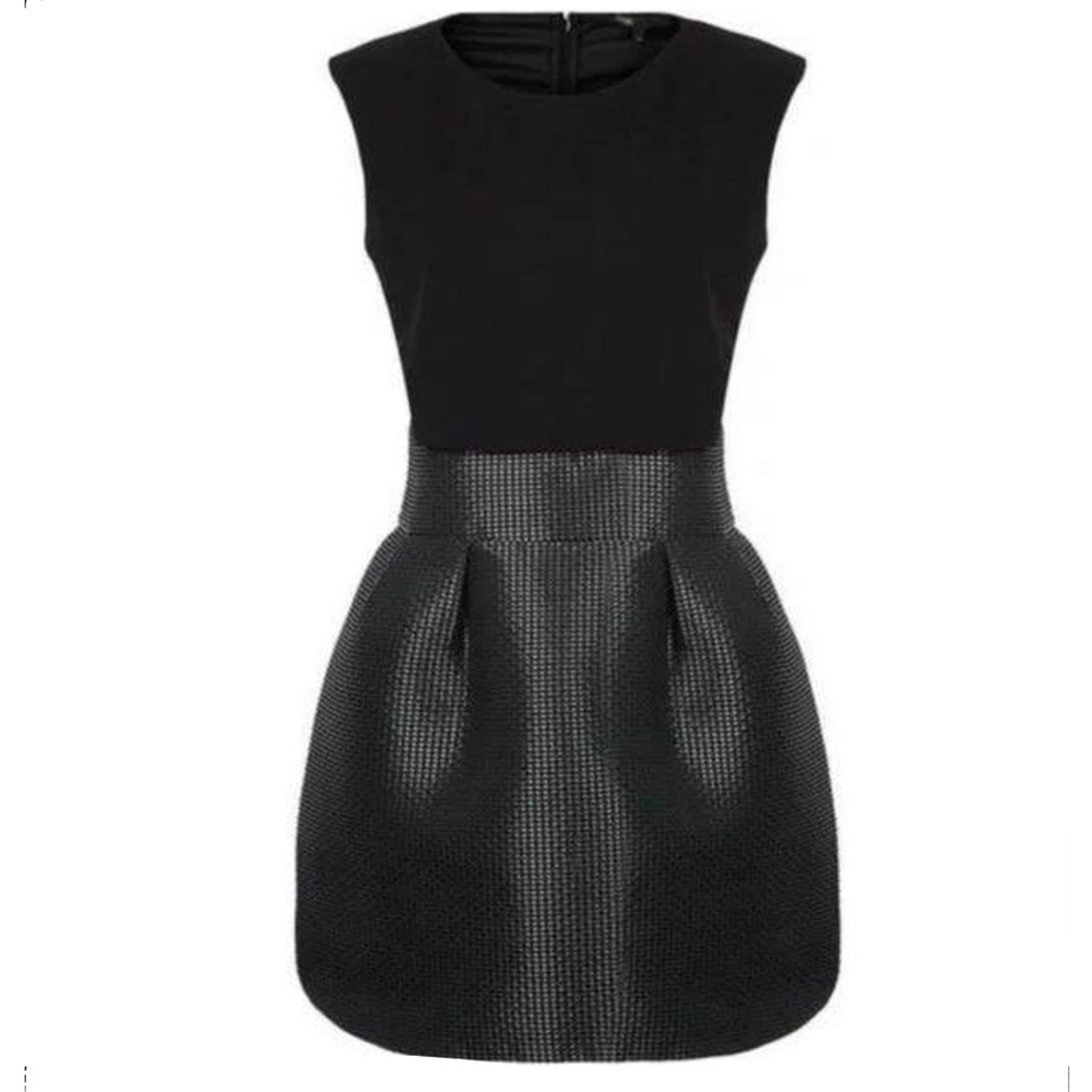 Maje Rydaf Metallic Mini Dress